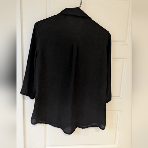 Sheer Button down shirt - Picture 3 of 4